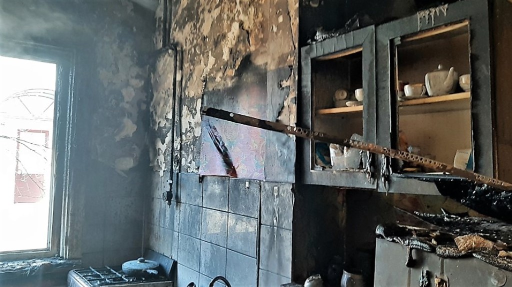 Пожар со спасенными в Барановичах ул. Гагарина